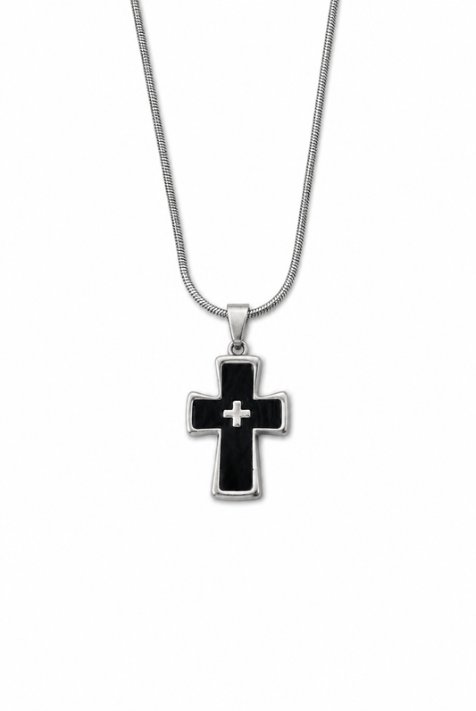 Midnight Faith Cross Necklace