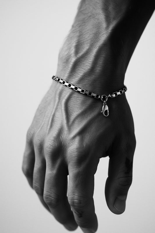 Block Chain Bracelet (Silver)