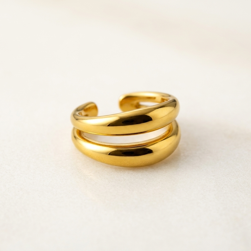 Twist Luxe Gold Ring