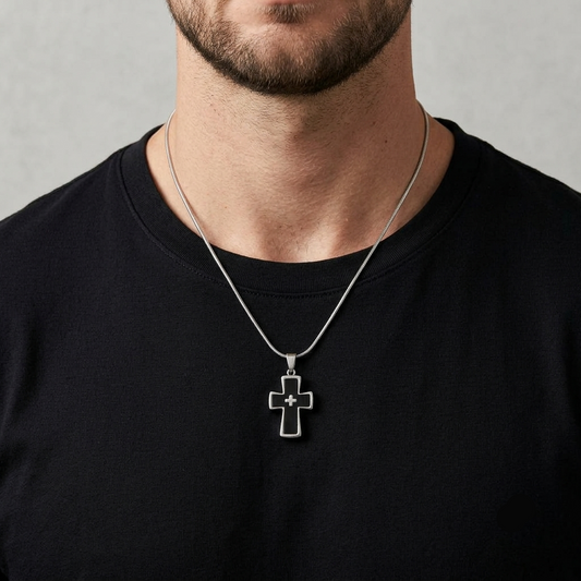 Midnight Faith Cross Necklace