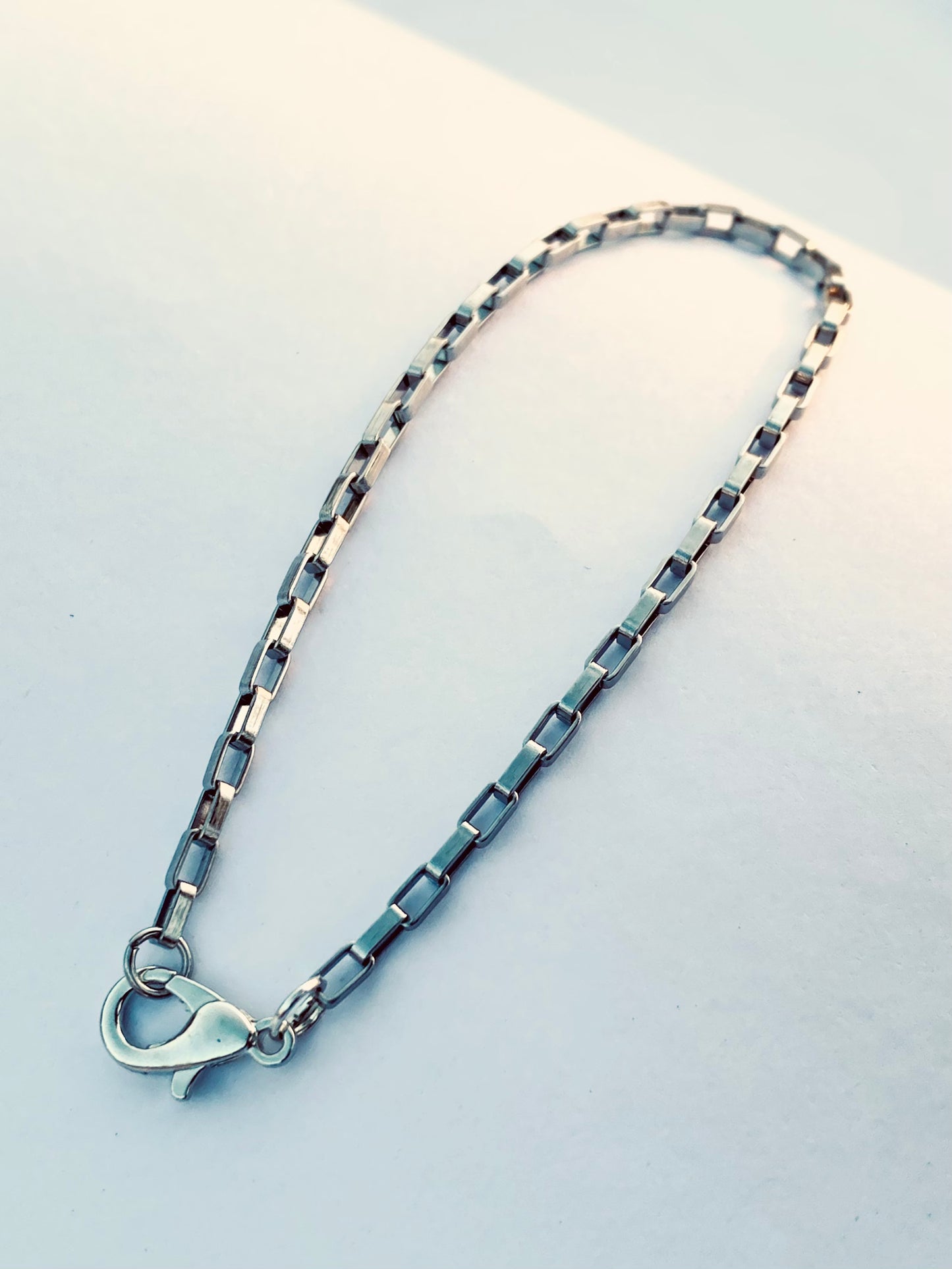 Block Chain Bracelet (Silver)