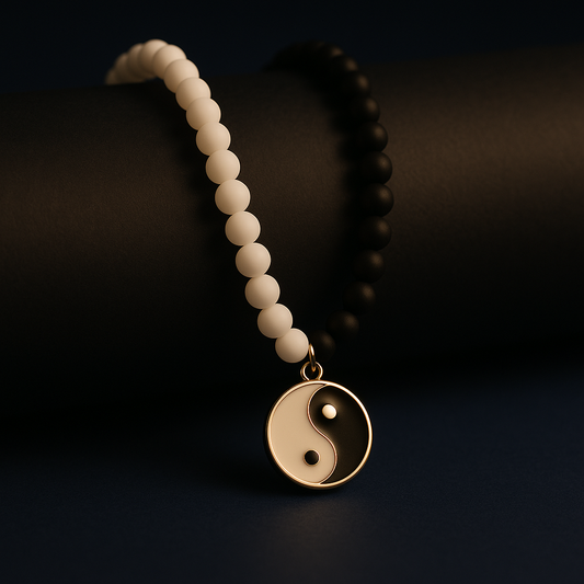 Yin-Yang beads Neckpiece