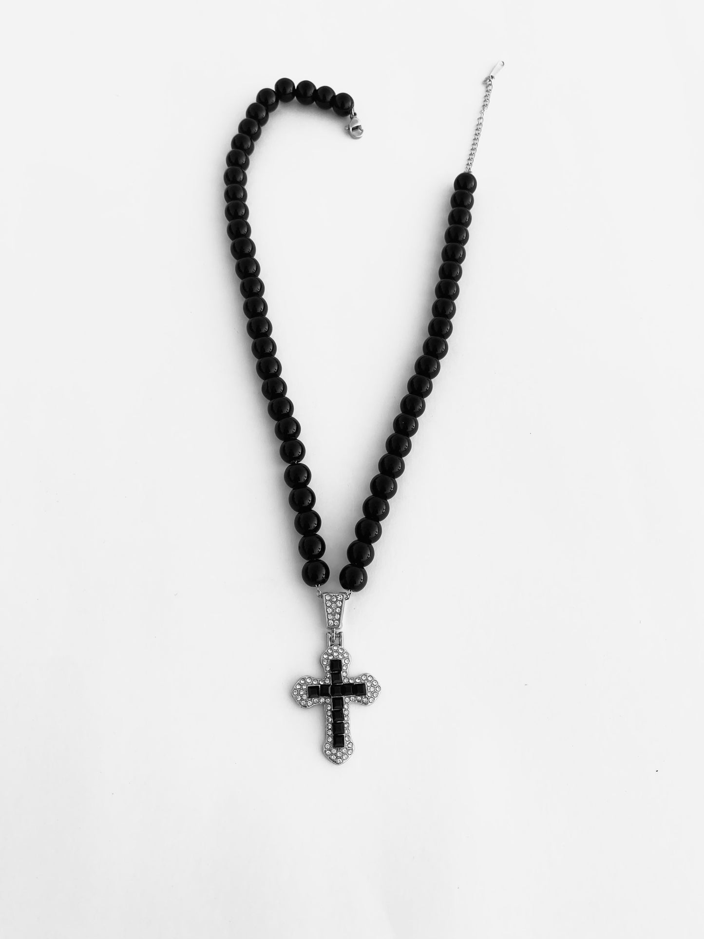 Obsidian Tide Black Pearl Necklace