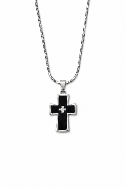Midnight Faith Cross Necklace