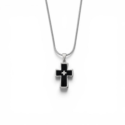 Midnight Faith Cross Necklace