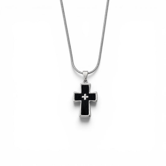 Midnight Faith Cross Necklace