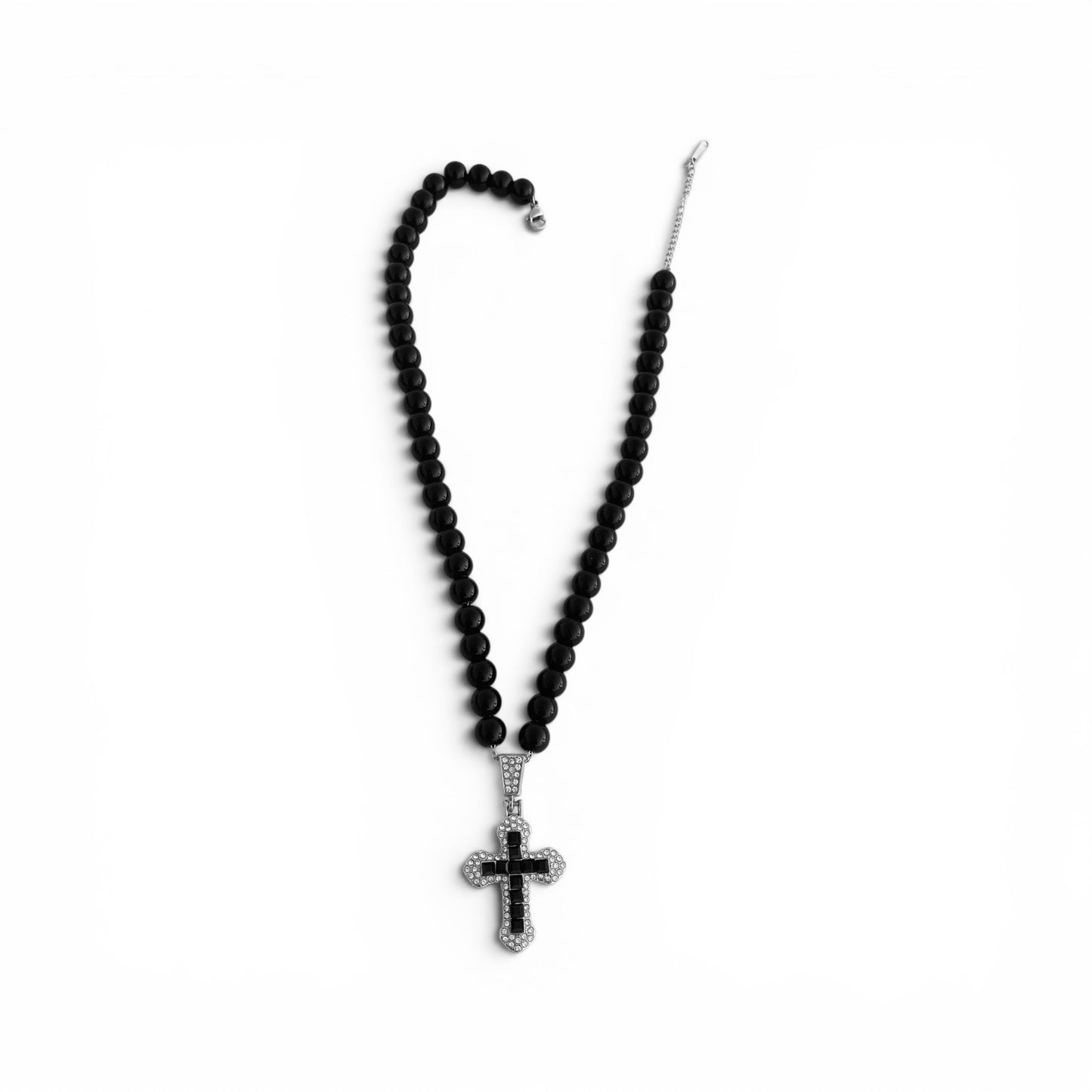 Obsidian Tide Black Pearl Necklace