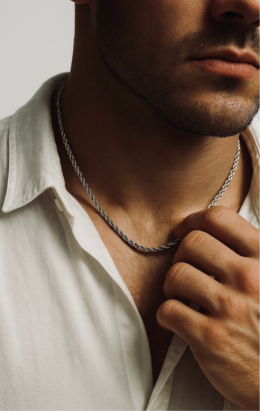 Micro Rope Chain (Silver)