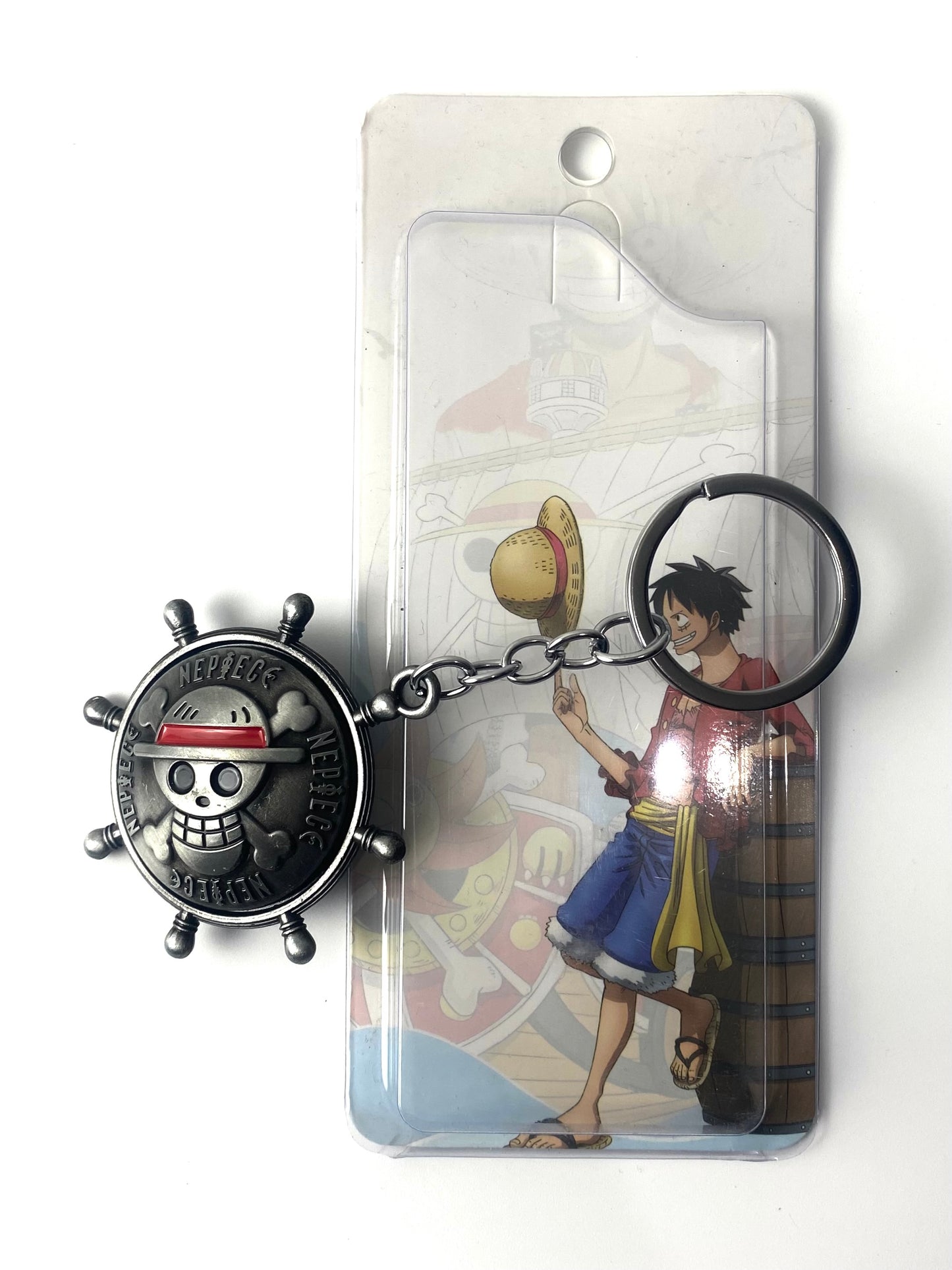 Straw Hat Spinner Keychain