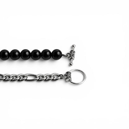 Black Pearl Figaro Bracelet