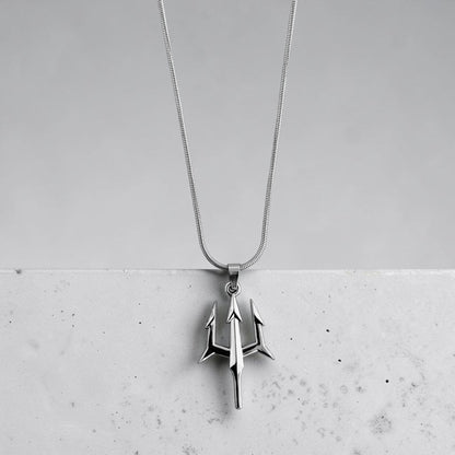 Trident Pendant with Chain