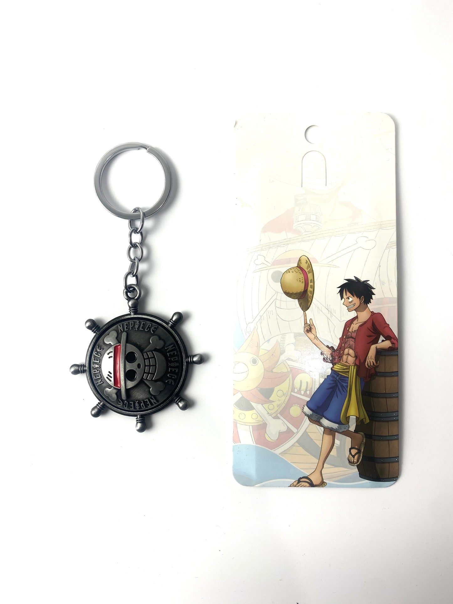 Straw Hat Spinner Keychain