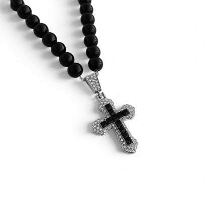 Obsidian Tide Black Pearl Necklace