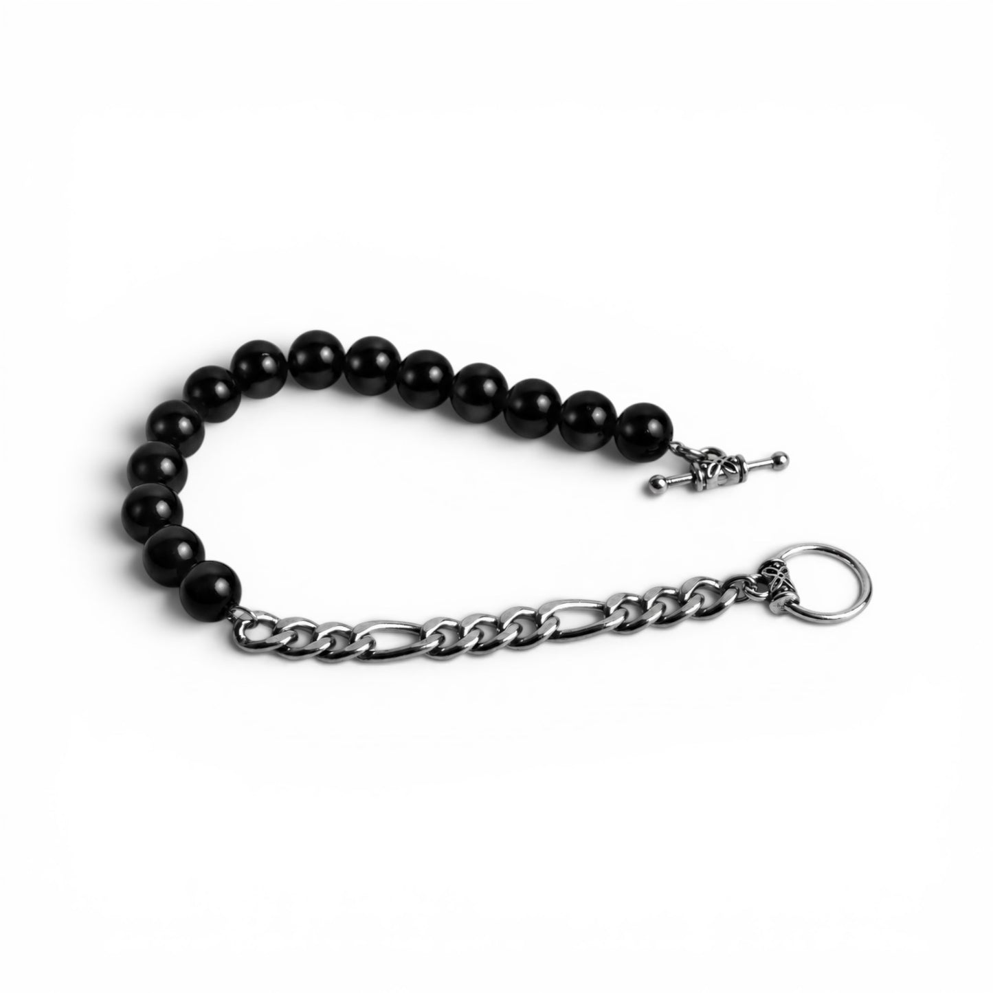Black Pearl Figaro Bracelet