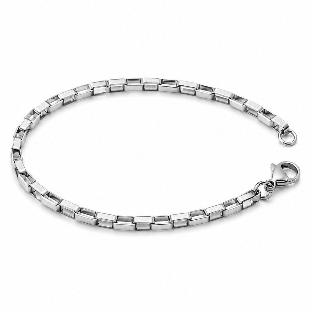 Block Chain Bracelet (Silver)