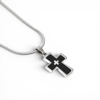 Midnight Faith Cross Necklace