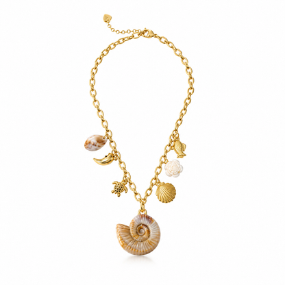 Golden Coastal Charm Necklace