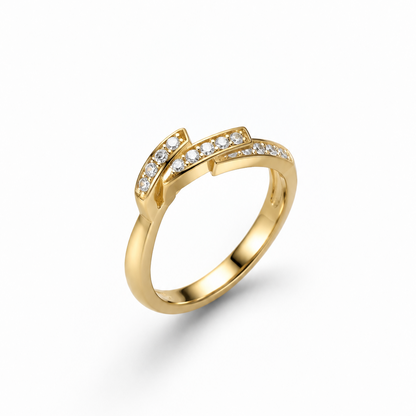 Celeste Pavé Open Band Ring