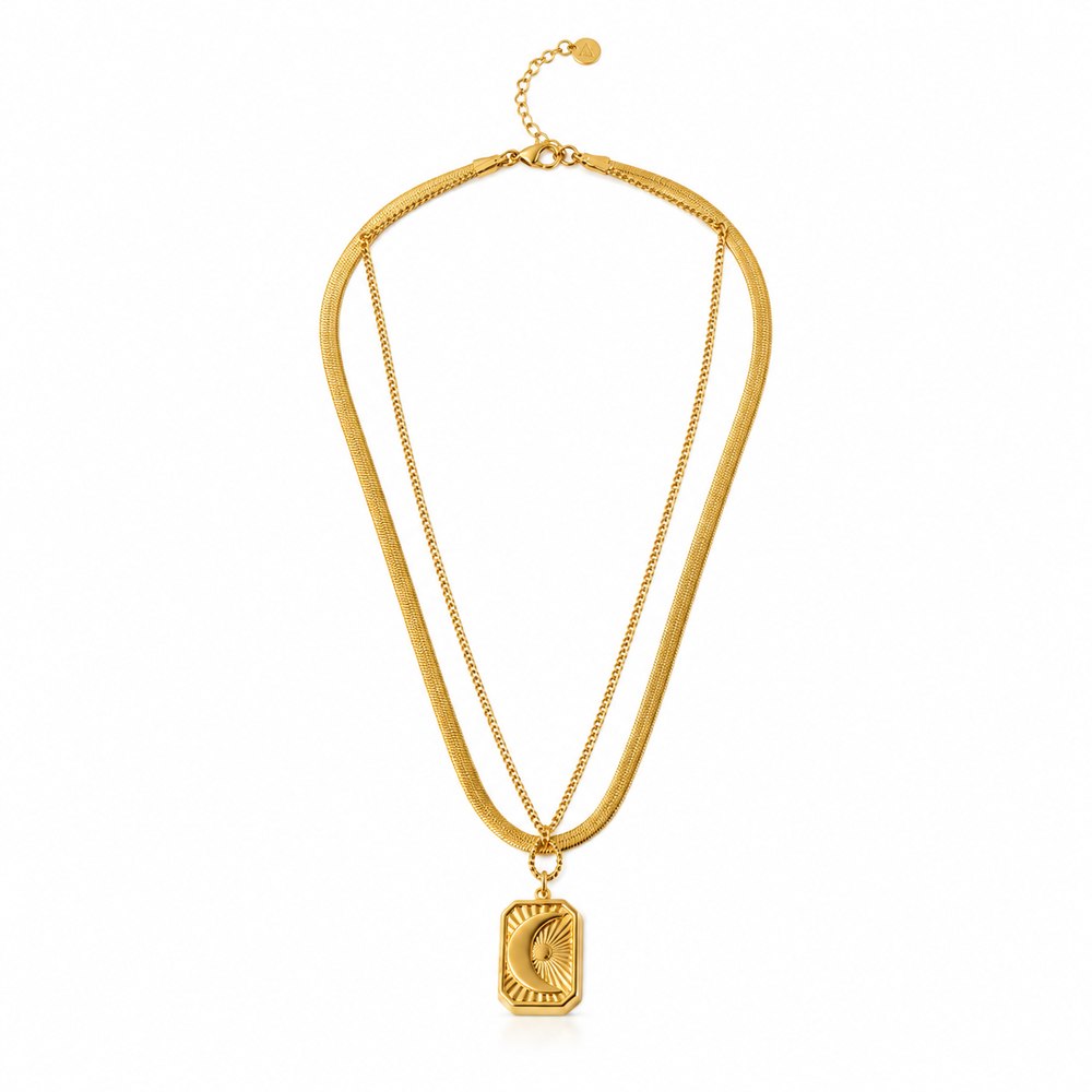 Golden Aura Layered Necklace