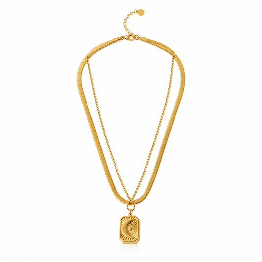 Golden Aura Layered Necklace