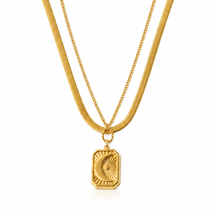 Golden Aura Layered Necklace