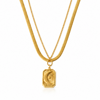 Golden Aura Layered Necklace