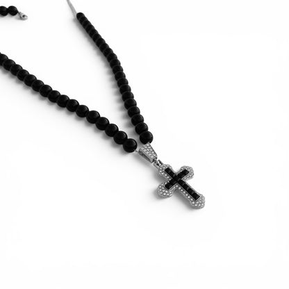 Obsidian Tide Black Pearl Necklace