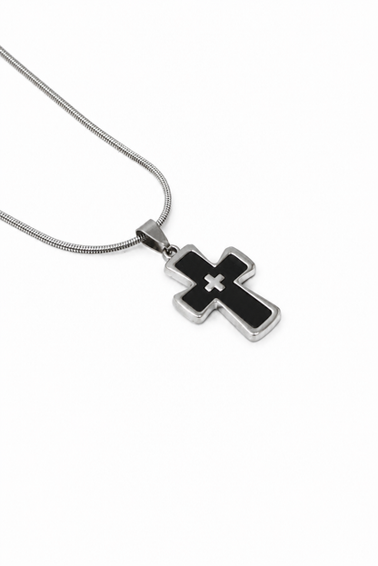 Midnight Faith Cross Necklace