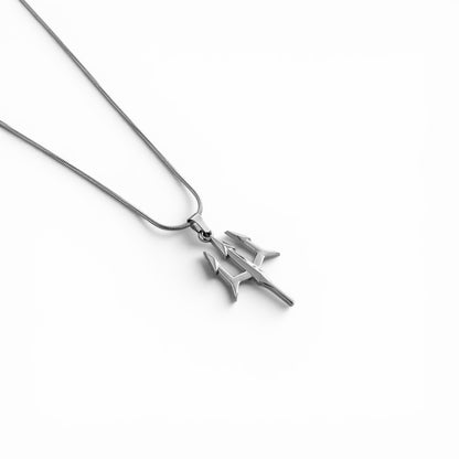 Trident Pendant with Chain