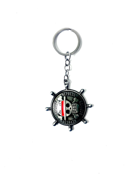 Straw Hat Spinner Keychain