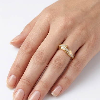 Celeste Pavé Open Band Ring