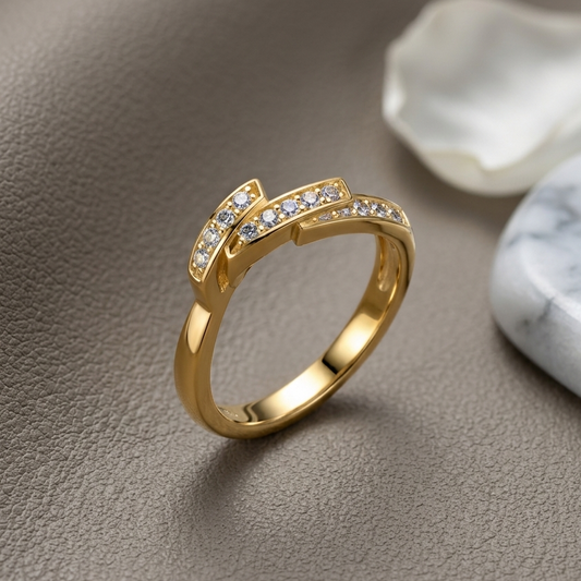 Celeste Pavé Open Band Ring