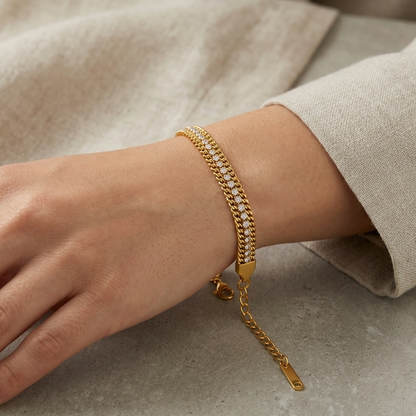 Diamond-Link Tennis Bracelet