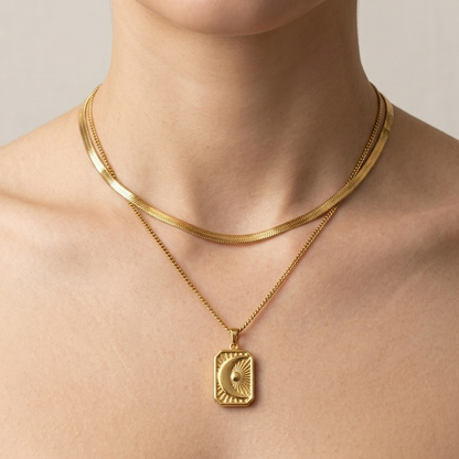 Golden Aura Layered Necklace