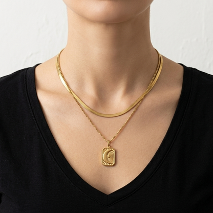 Golden Aura Layered Necklace