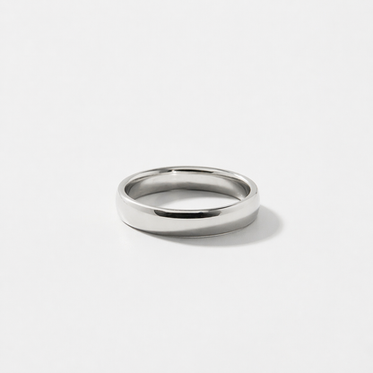 Silver Edge Ring – Minimal Classic Band