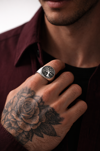 Tree of Life Signet Ring