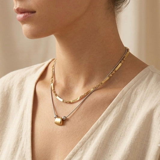 Golden Muse Layered Necklace